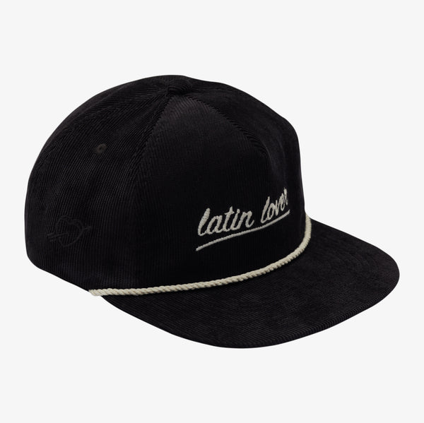 Latin Lover Corduroy Cap Black