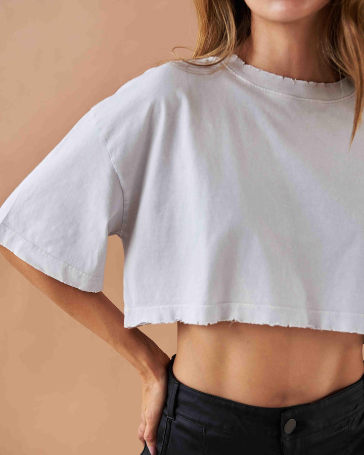 Acid Lara Crop T-Shirt - Ultravioleta