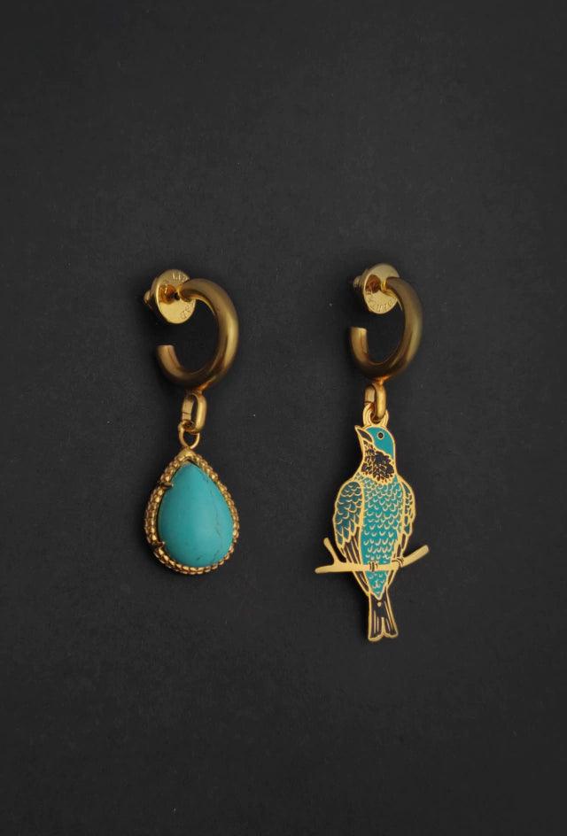 Cotinga Mayana Earrings - Ultravioleta